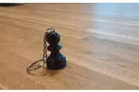 Brelok czarny pion Brelok czarny pion